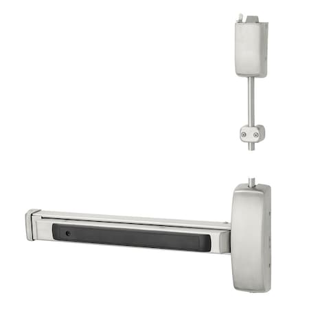 Grade 1 Surface Vertical Rod Exit Device, Wide Stile Pushpad, 32-in Device, 120-in Door Height, Pass